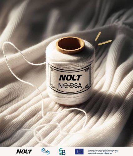 nolt-innovation-chaussettes-r-sock nye 100 % bæredygtige og cirkulære sportsstrømper udviklet af NOLT og NOOSA.